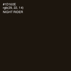 #1D160E - Night Rider Color Image